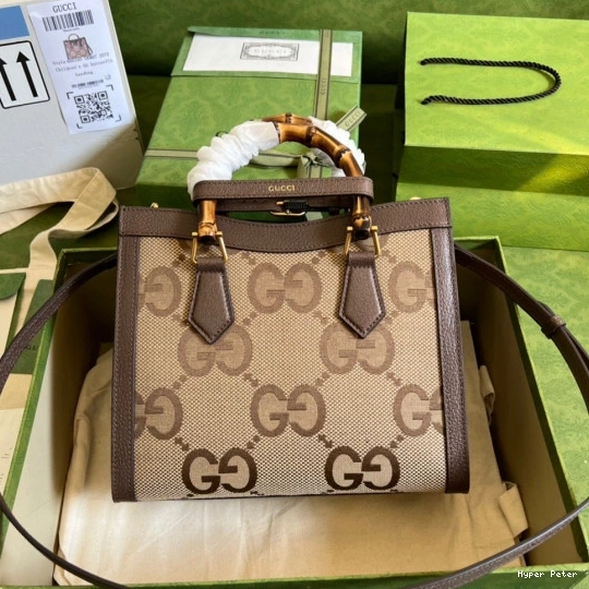 Hyper Peter with jumbo GG Diana tote small Gucci bag 0714